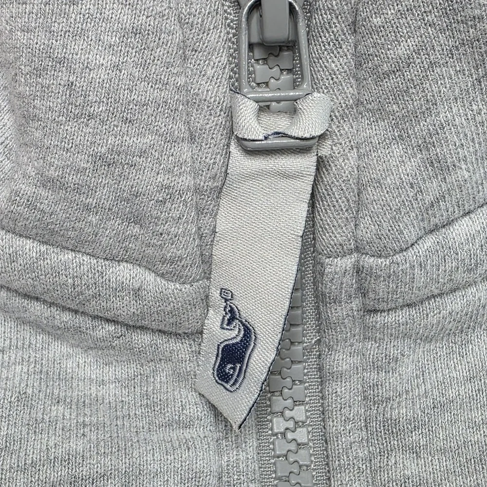 Vineyard Vines Sweater Mens S Gray Collegiate Shep Pullover Zip‎ Mock Sweatshirt